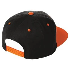 Sport-Tek Black/Deep Orange Flat Bill Snapback Cap 5 Sport-Tek Black/Deep Orange Flat Bill Snapback Cap -Richardson Sales STC19 Black Deep Orange B