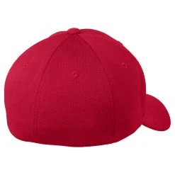 Sport-Tek True Red Flexfit Cool & Dry Poly Block Mesh Cap -Richardson Sales STC22 True Red B