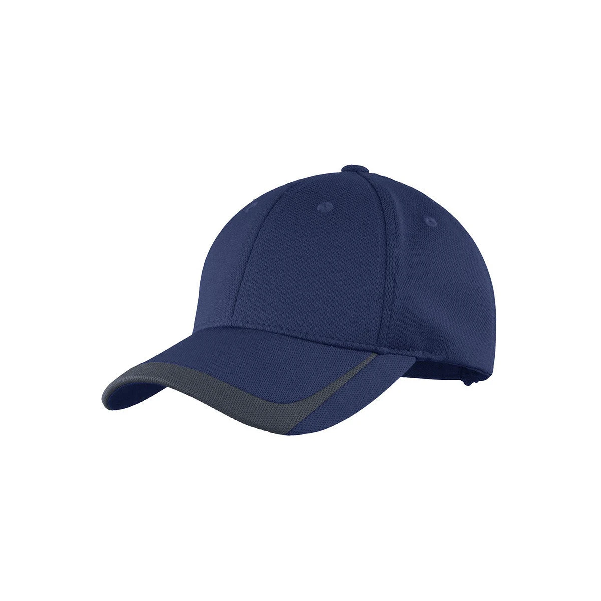 Sport-Tek True Navy/Graphite Pique Colorblock Cap 1 Sport-Tek True Navy/Graphite Pique Colorblock Cap