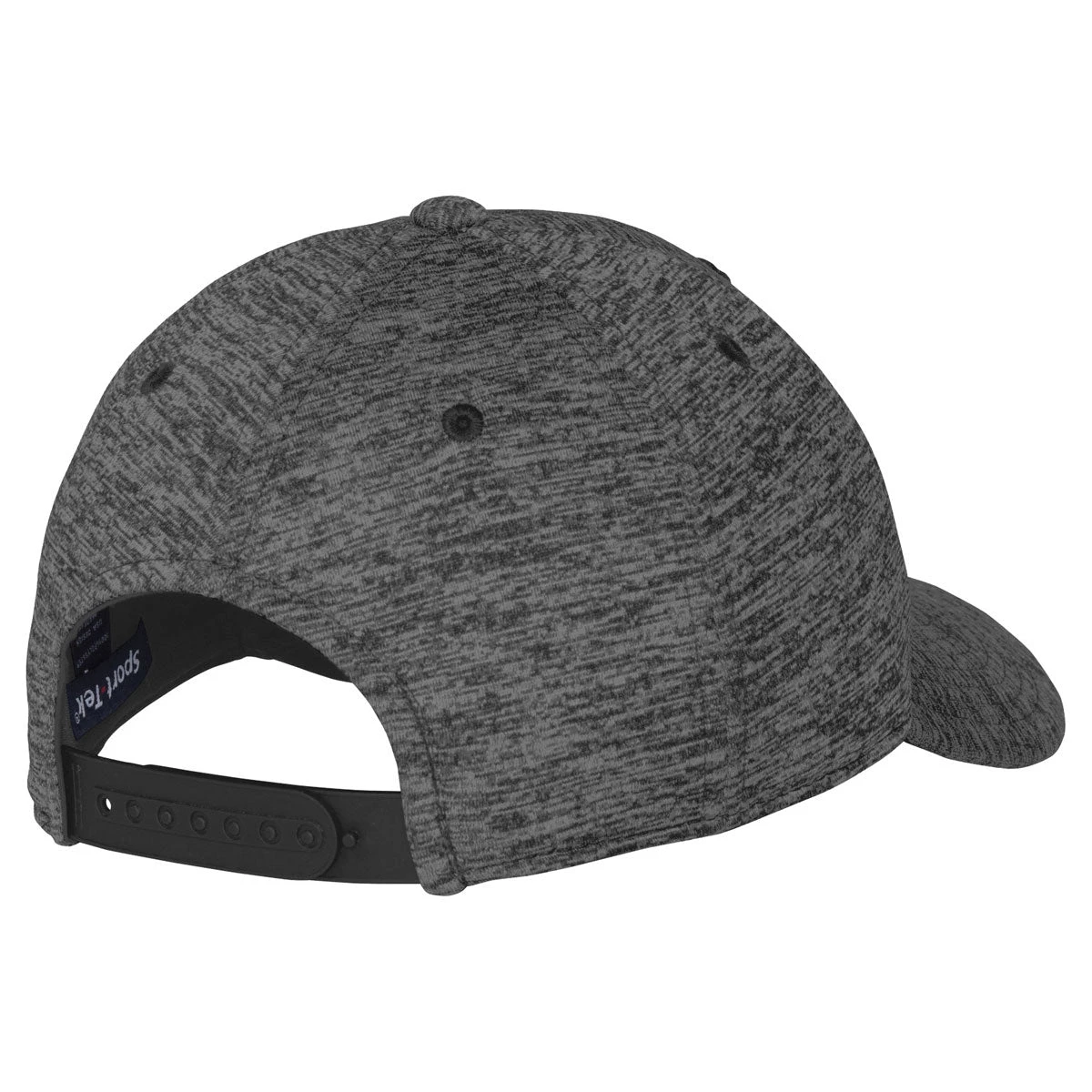 Sport-Tek Grey-Black Electric PosiCharge Electric Heather Cap 3 Sport-Tek Grey-Black Electric PosiCharge Electric Heather Cap - Image 3