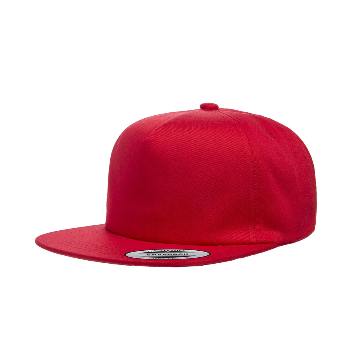 Yupoong Red Unstructured 5-Panel Snapback Cap 1 Yupoong Red Unstructured 5-Panel Snapback Cap