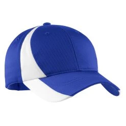 Sport-Tek Youth True Royal/White Dry Zone Nylon Colorblock Cap