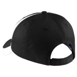 Sport-Tek Youth Black/White Dry Zone Nylon Colorblock Cap -Richardson Sales YSTC11 Black White B