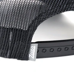 Zusa Charcoal/Black Open Road Trucker Cap -Richardson Sales Z750 035 tag